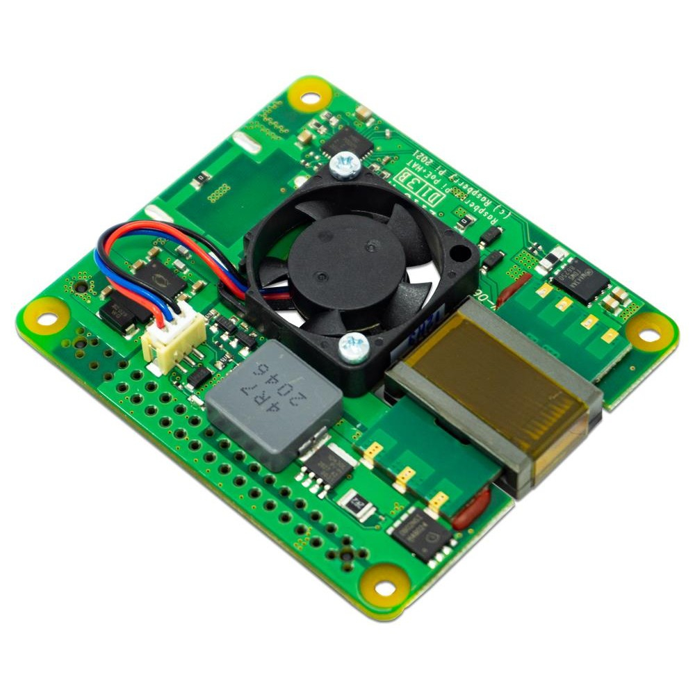 رازبيري باي هات لتوفير الطاقة للرازبيري باي عن طريق الايثرنت image