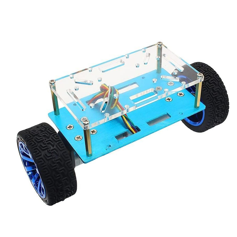 فريم سيارة ثنائة العجلة ألمنيوم ذاتية التوازن مزوّد بمحرك تيار مستمر مع علبة تروس وحساس إنكودر image