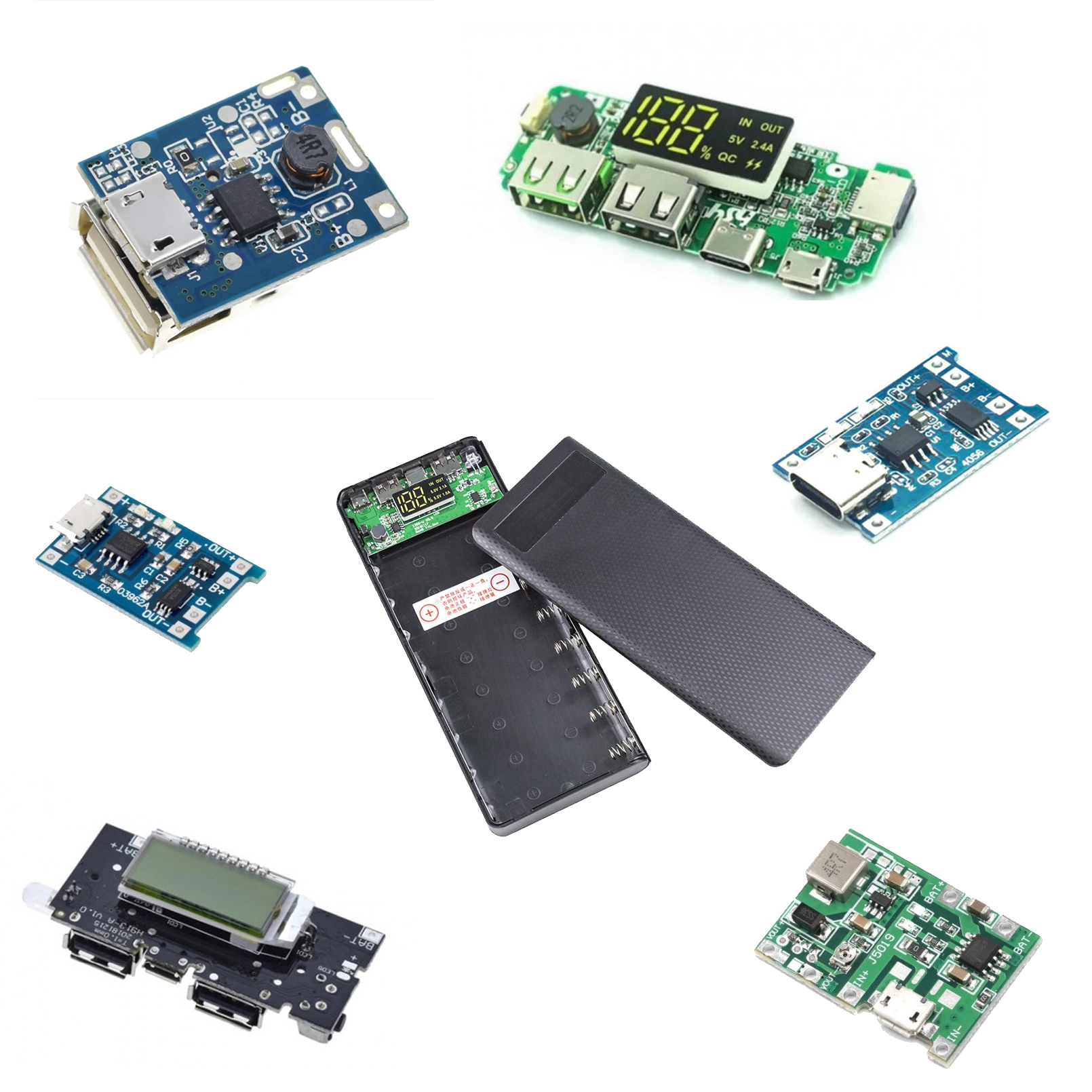 Power banks and charging boards icon