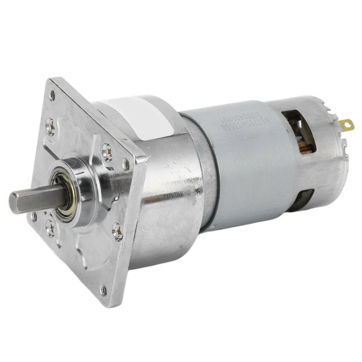 ماطور ديسي مع كيربوكس بسرعه 100 دورة بالدقيقة وعزم عالي image