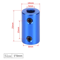 كوبلن ميكانيكي ثابت لربط شفتين قطر 5ملم وقطر 8 ملم image