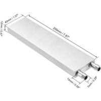 قطعة المنيوم لتبادل الحراري بين الماء والقطعة بحجم 40*200*12ملم image