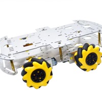 كت سيارة رباعية روبوتية مكونة من هيكل المنيوم و عجلات نوع ماكنوم image