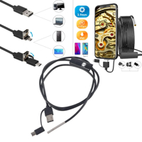 كاميرا ايندوسكوب 3.9 ملم مع سلك بطول 1 متر وسلك شبه صلب image