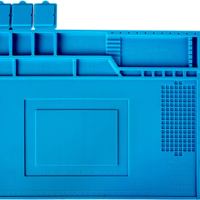 فرشة سليكون للصيانة للالكتروينات بحجم 30سم * 45 سم مع جيوب ومواضع تثبيت image