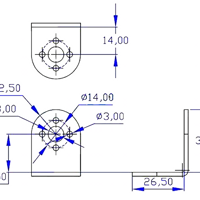 مقطع المنيوم للروبوت على شكل حرف L image