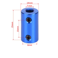 كوبلن ميكانيكي ثابت لربط شفتين قطر 6 ملم وقطر 8 ملم image