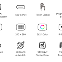 شاشة لمس مع متحكم اي اس بي 32 النسخة الثالثة مربوطين بشكل مدمج image