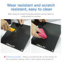 بيد زجاج للطابعات من شركة كريالتي حجم 235*235*4ملم image