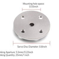 دسك المنيوم دائري يستخدم مع السيرفو في صناعة المفاصل والاجزاء المتحركة في الروبوتات image