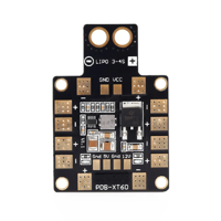 بورد لتوزيع القدرة من مصدر بطارية ليثيوم بوليمر وفولتيات وتجهيز الفولتيات 5 و 12 فولت مع منفذ اكس تي 60 للربط بالبطارية مباشرة image