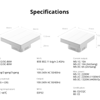 سوج حايط سمارت ثلاث احمال لون ابيض شكل بيانو من شركة سونوف image