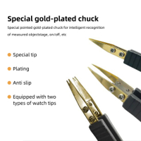 جهاز فحص العناصر الالكترونية السطحية مع خاصية قياسات الفولتية لها image