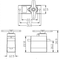 محرك سيرفو صغير sg90 image
