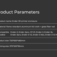 ملحق غطاء للطابعة الثلاثية كريالتي لجميع انواع الايندر 3 image