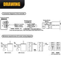 محرك ماطور اي سي حثي مع متحكم سرعة 25 واط image