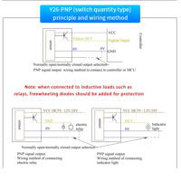 حساس عدم تلامس للماء نوع ان بي ان يعمل على فولتية من 5 الى 12 بشكل مستطيل مع امكانية تثبيته بشناطة image