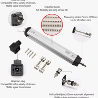 حساس كي تي سي 100 عالي الدقة يقيس الازاحة بين 0-100 ملم بعمر image