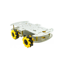 كت سيارة رباعية روبوتية مكونة من هيكل المنيوم و عجلات نوع ماكنوم image