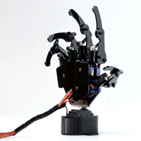 يد روبوتية ذات خمسة اصابع بحجم يد الانسان image