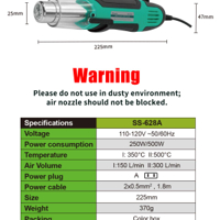 مسدس هواء حار بدرجتين 250 و 500 واط من شركة بروسكت image