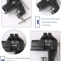قاعدة تثبيت على الطاولة ( منكنة ) حجم الفك 35 سم image