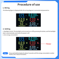 قارئ الفولتية والتيار والفولتية المتناوبة من 80 الى 280 فولت و 100 امبير مع ملف مفتوح image