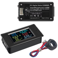 قارئ الفولتية والتيار والفولتية المتناوبة من 80 الى 280 فولت و 100 امبير مع ملف مفتوح image