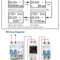 جوزة ذكية تويا 63 امبير مع شاشة كبيرة مع خاصية الحماية من الفوليتة العالية والواطئة مع تسرب الايرث وتحليل الاستهلاك image