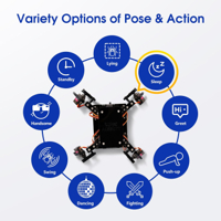 كت روبوت سبايدر من 4 ارجل مع متحكم لربطه بالانترنت image