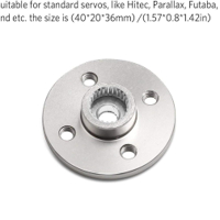 دسك المنيوم دائري يستخدم مع السيرفو في صناعة المفاصل والاجزاء المتحركة في الروبوتات image