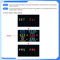 قارئ الفولتية والتيار والفولتية المتناوبة من 80 الى 280 فولت و 100 امبير مع ملف مفتوح image