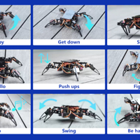 كت روبوت سبايدر من 4 ارجل مع متحكم لربطه بالانترنت image