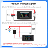 قارئ الفولتية والتيار والفولتية المتناوبة من 80 الى 280 فولت و 100 امبير مع ملف مفتوح image
