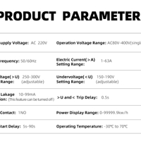 جوزة ذكية تويا 63 امبير مع خاصية الحماية من الفوليتة العالية والواطئة مع تسرب الايرث وتحليل الاستهلاك image
