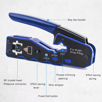 كابسة فيش ار جي 45 مع قص السلك الزائد image