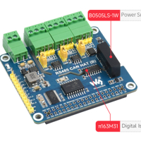 هات للرازبيري باي معزولة وترتبط مع بروتوكول ار اس 485 وبروتوكول الكان image