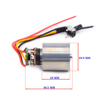 ماطور برشلس صغير عالي السرعة من الالمنيوم يعمل بفولتية من 7 الى 24 مع متحكم image