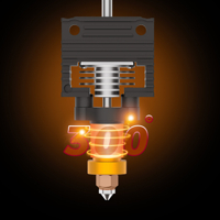 مجموعة تسخين سيراميكية لسلسلة كي 1 تدعم الطباعة السريعة حتى 300 درجة image