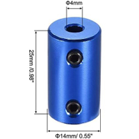 كوبلن ميكانيكي ثابت لربط شفتين قطر 4ملم وقطر 4 ملم image