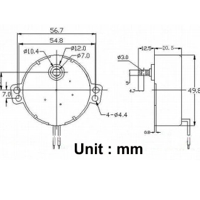 محرك مايكرو برشلس دي سي 8 دورات بالدقيقة image
