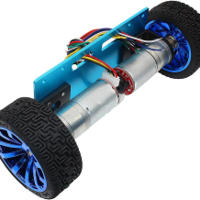 فريم سيارة ثنائة العجلة ألمنيوم ذاتية التوازن مزوّد بمحرك تيار مستمر مع علبة تروس وحساس إنكودر image