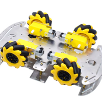 كت سيارة رباعية روبوتية مكونة من هيكل المنيوم و عجلات نوع ماكنوم image