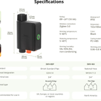 صمام ذكي للتحكم بتدفق المياه من سونوف بتقنية زيغبي image