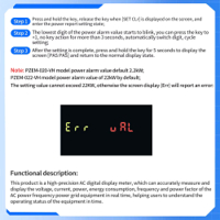 قارئ الفولتية والتيار والفولتية المتناوبة من 80 الى 280 فولت و 100 امبير مع ملف مفتوح image