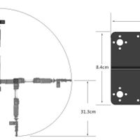 ذراع روبوتية 6 درجات حركة (غير مشدودة) image