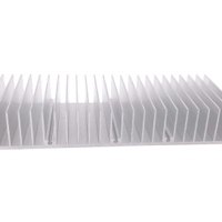 مشتت حراري هيت سنك من مادة الالمنيوم بابعاد 6سم*15سم*2.5سم يستخدم لجميع تطبيقات تشتيت الحرارة والتبريد من مجهزات القدرة والانارة الليد والتبريد بطرق البلتير الخ image