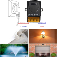 ريموت كونترول مع مستلم مزود بريلي يمكن تشغيله بشكل مباشر للتحكم بتشغيل حمل 30 امبير image