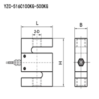 متحسس وزن لود سيل على شكل حرف اس يتحمل 300 كيلو image