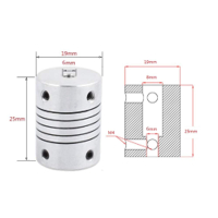 كبلنك مرن من 6ملم الى 8ملم يستخدم مع محركات النيما 17 image